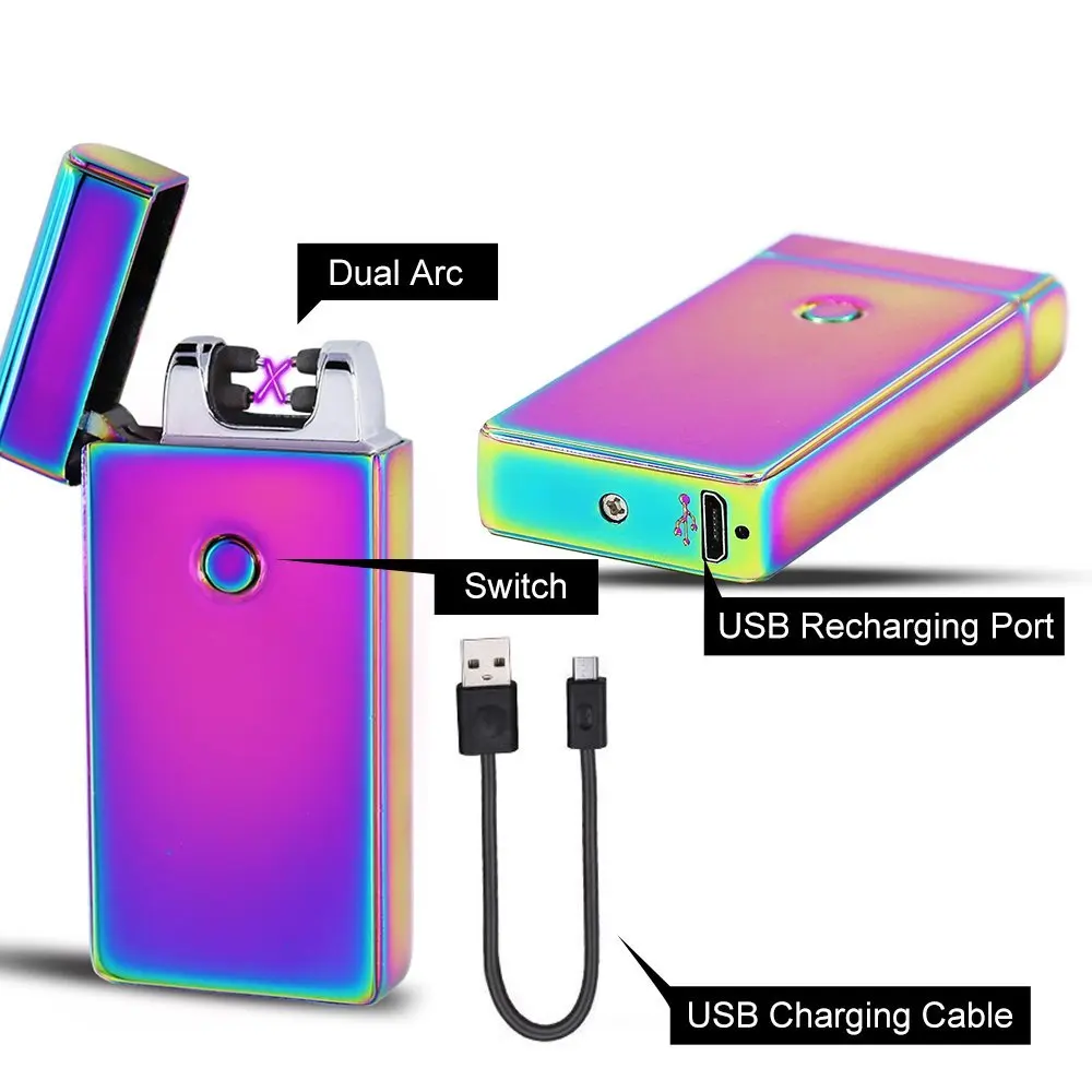 Двойной Импульсный арбалет USB перезаряжаемая электронная ветрозащитная