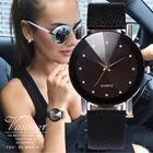 Vansvar простые женские часы, люксовый бренд повседневные Простые кварцевые часы для женщин кожаный ремешок наручные часы Relogio Masculino D30