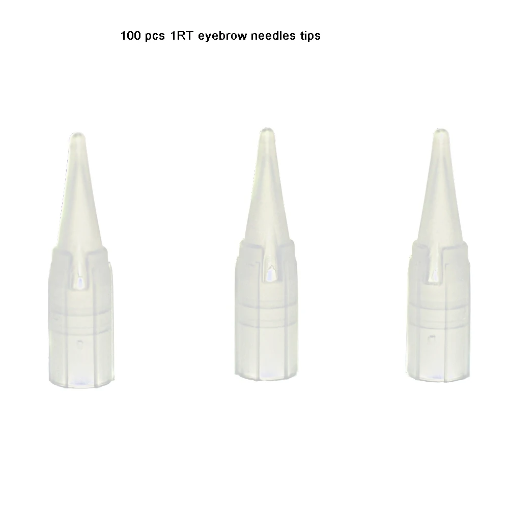100 шт./упак. стерилизованные одноразовые иглы для перманентного макияжа бровей