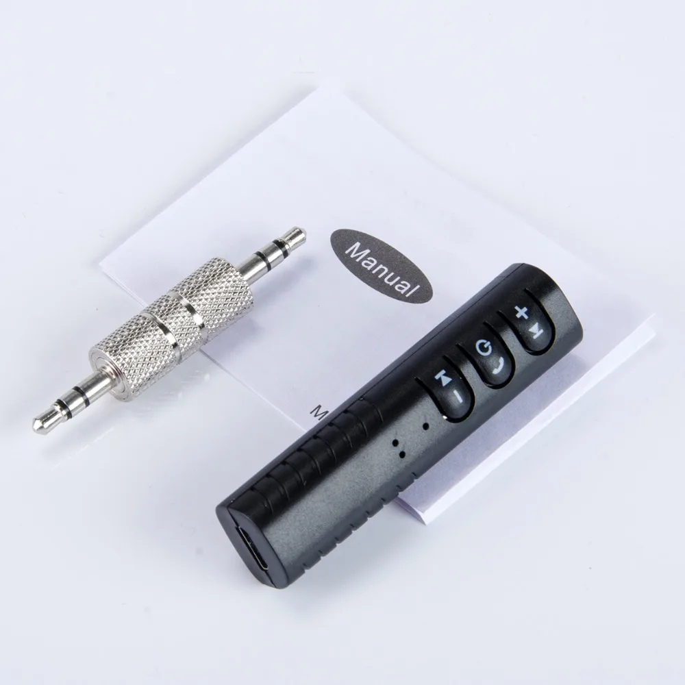 Бегемот автомобильный Bluetooth приемник Джек комплект Hands 3 5 ММ Бесплатная музыка