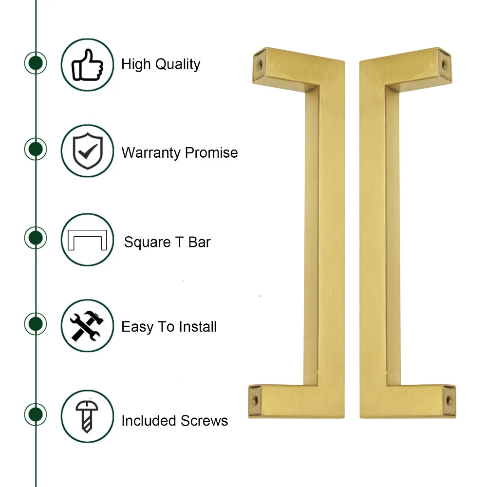 Probrico Оптовые ручки для шкафа из нержавеющей стали кухонного мебели золотого