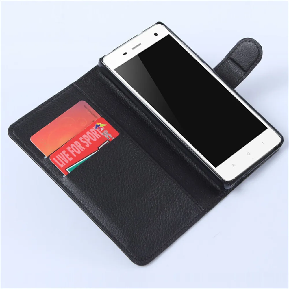 Для Xiaomi mi 4 Чехол-Кошелек Xio Xia Кожаный флип-чехол для M4 СТЕНД слот sim-карты Fundas Capas 5