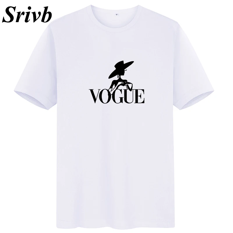 Женская футболка с буквенным принтом Srivb Vogue летняя повседневная коротким