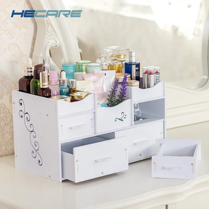 HECARE пластиковый органайзер для макияжа Водонепроницаемый Косметический
