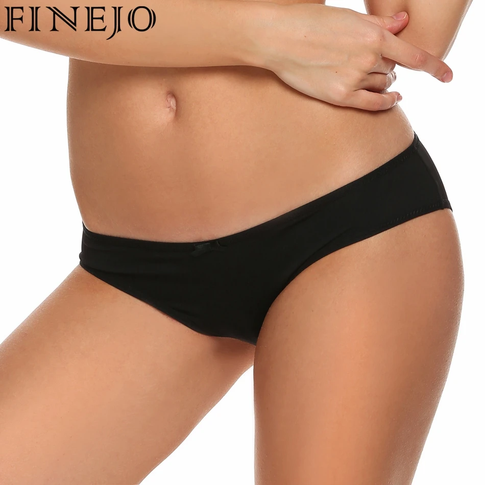 FINEJO однотонное женское нижнее белье из 3 предметов стринги женские трусы bragas