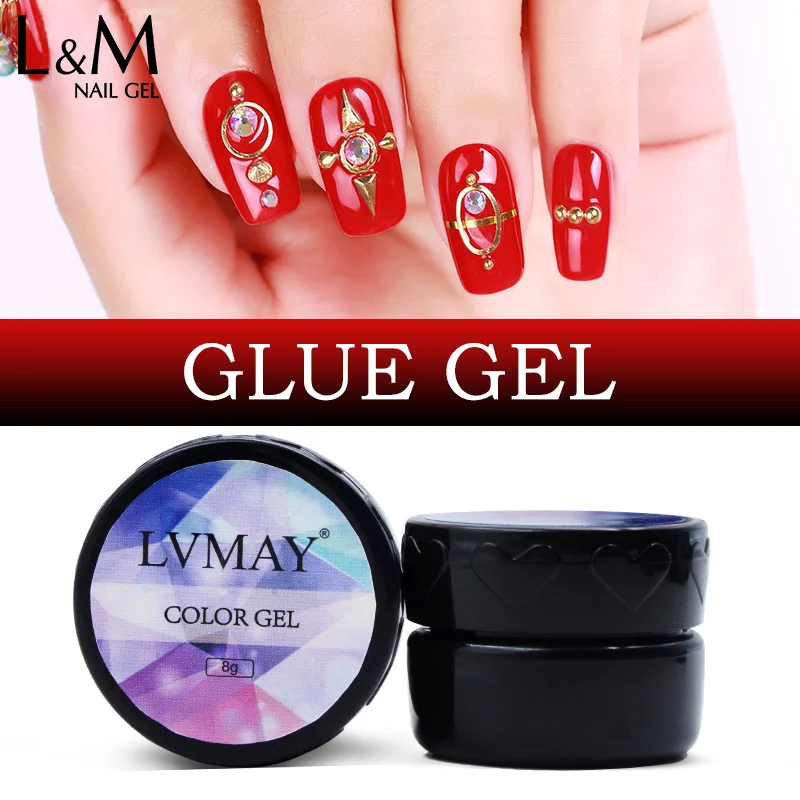 

6 Pcs/ Lot Kit Sticky Glue Gel China Factory Brand Polish Nail Art Base Coat And Top Coat Set Decoration High Quality for fixed