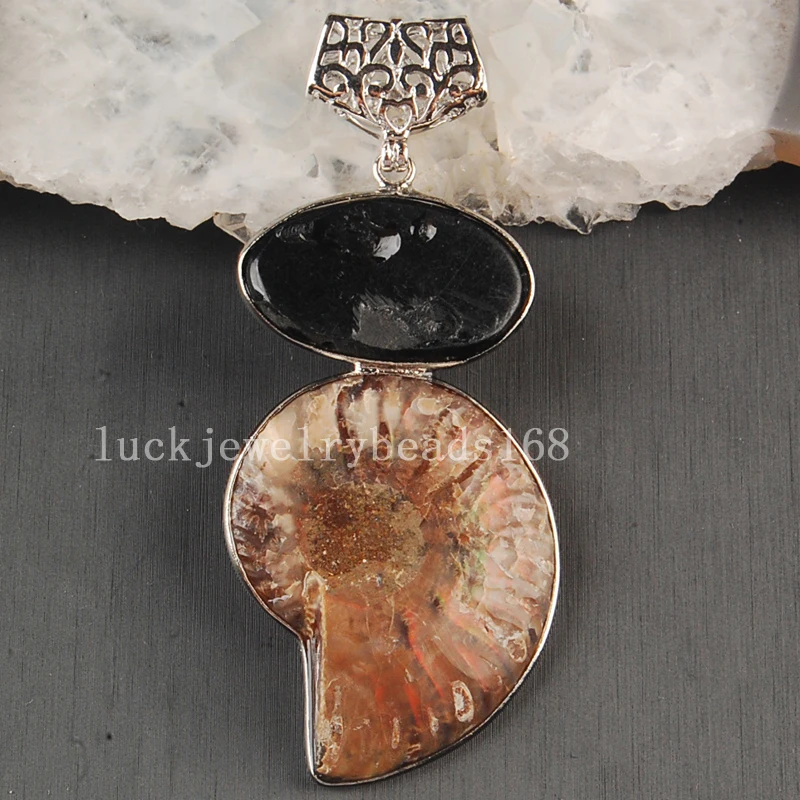 Бесплатная доставка женские модные ювелирные изделия натуральные Ammonites Новая