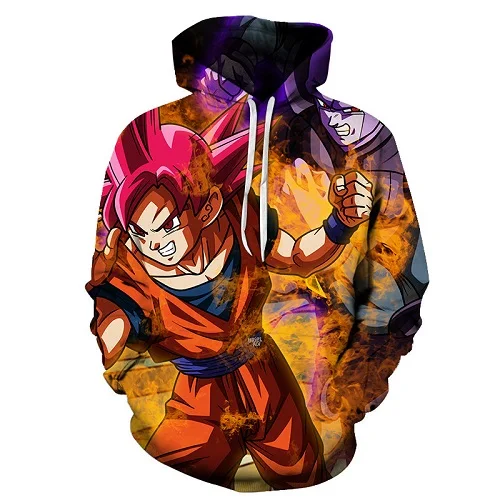 AFKH3488 Аниме Dragon Ball Z толстовки с капюшоном и карманами Goku 3D толстовки пуловеры для мужчин и женщин верхняя одежда с длинными рукавами новая Толстовка S-6XL - Цвет: AFKH3488