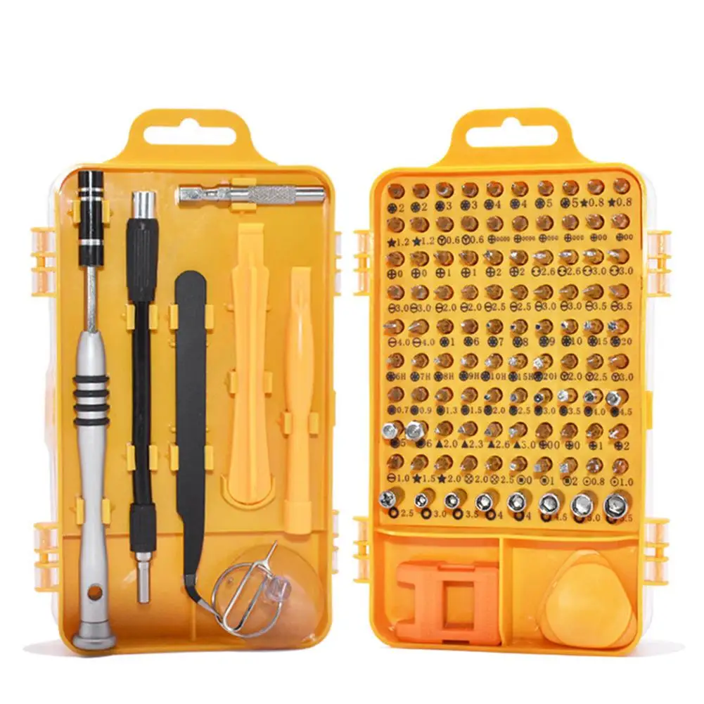 Screwdriver Set 110 In 1 Sets Multi-function Computer PC Mobile Phone Cellphone Digital Electronic Device Repair Home Tools Bit |