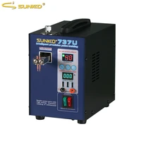 sunkko 737u battery spot welder 2 8kw led light pulse spot welding machine with usb charging testing for 18650 battery pack weld