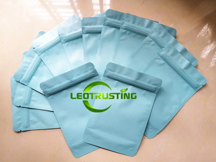 Leotrusting 50 шт./упак. стоьте вверх из матового алюминия Фольга Ziplock мешок красочные дой-Пак Кофе Чай упаковка мешок eco-friendly мешок подарка