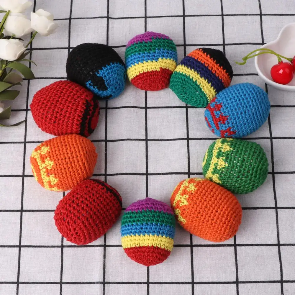 Ручной работы Sacks Footbag игрушечные мячики магическое жонглирование мячом детская