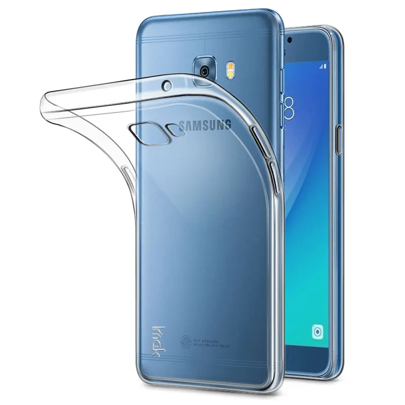 IMAK Stealth Clear TPU Case + Screen Protector Film for Samsung Galaxy C5 Pro C5010 |