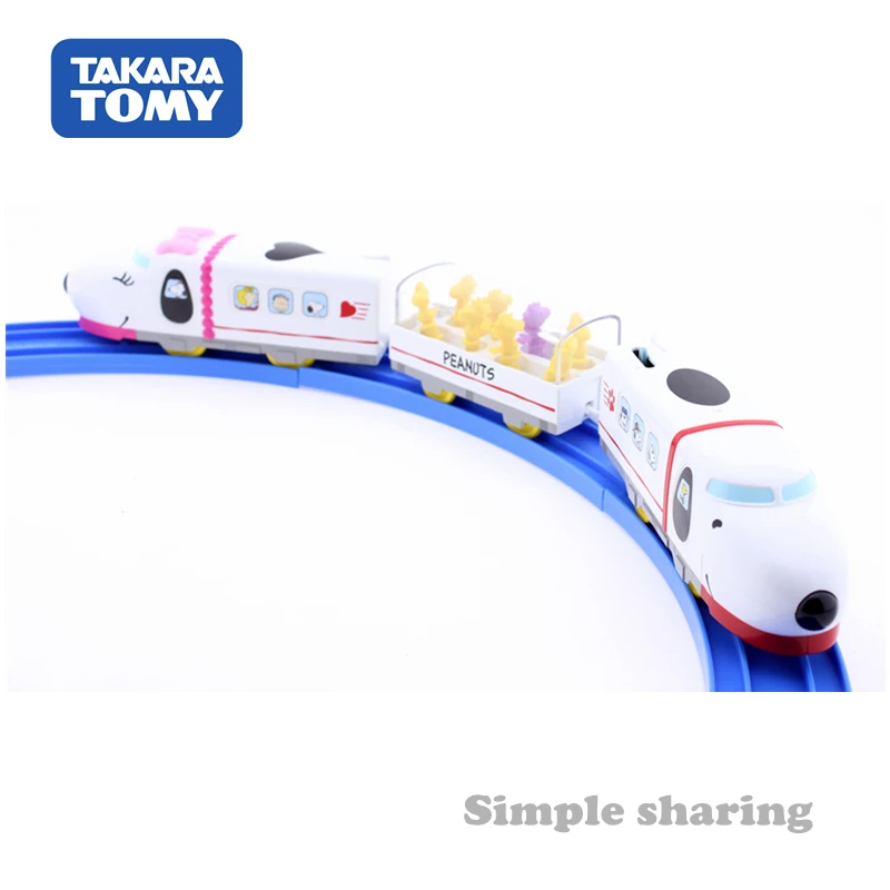 TAKARA TOMY SNOOPY & FRIENDS арахис мечта железная дорога моторизованная игрушка модель