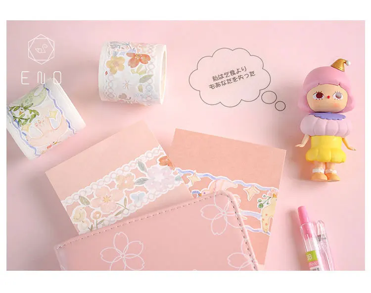 Mohamm Flower Blossom серия Kawaii цвет Васи маскирующая лента выпуск бумажных наклеек Скрапбукинг Канцелярские Декоративные ленты