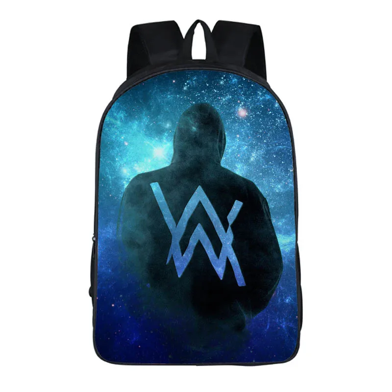2019 Новый выцветший рюкзак Alan Walker брезентовый подростковый косплей модная