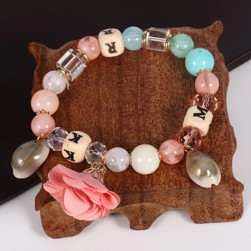 Find Me 2019 модный винтажный этнический эластичный браслет с бусинами и цветами в