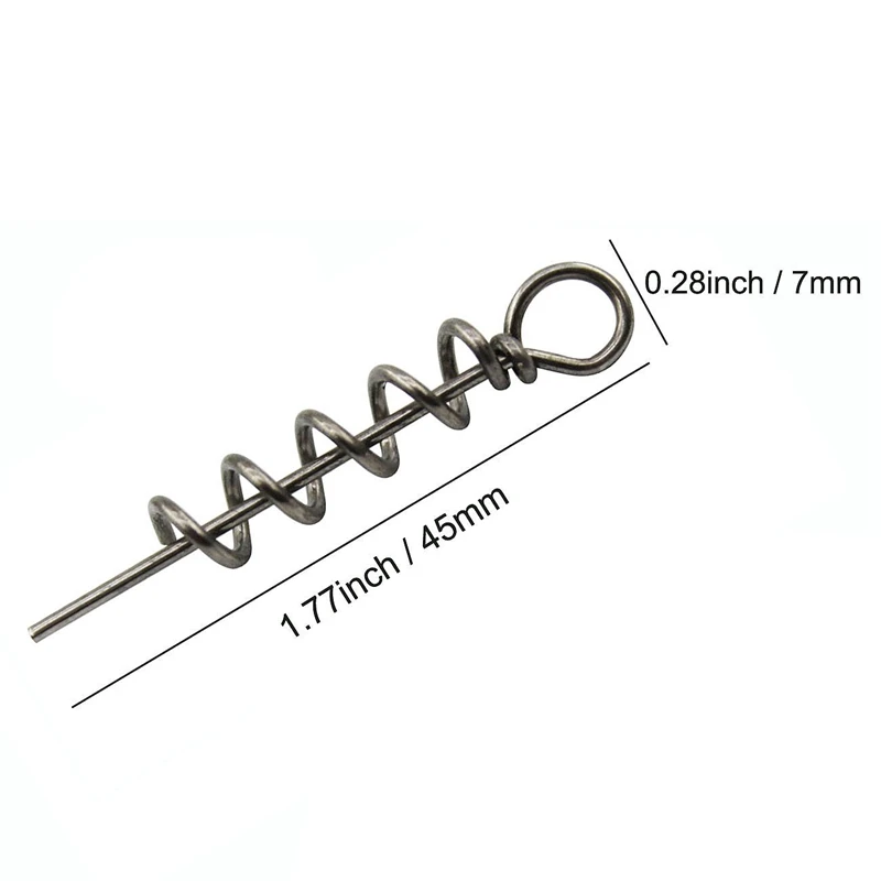 45 мм пружинный Поворотный замок рыболовный крючок центрирующий штифт червячный