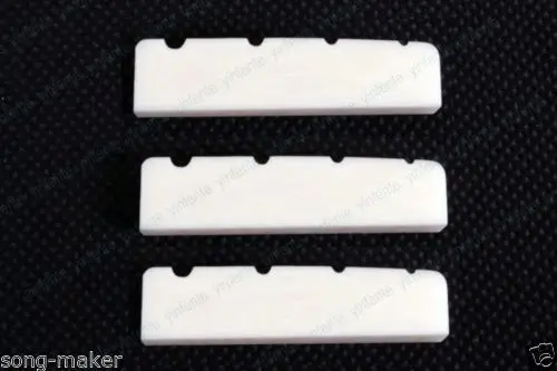 

Free shipping 6 pcs Bass Guitar Bone nuts Slotted 4 String New Guitar Nut Guitar Parts