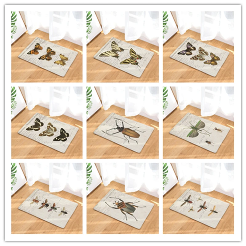 Скандинавский дверной коврик с принтом в стиле INS мультяшный бабочками