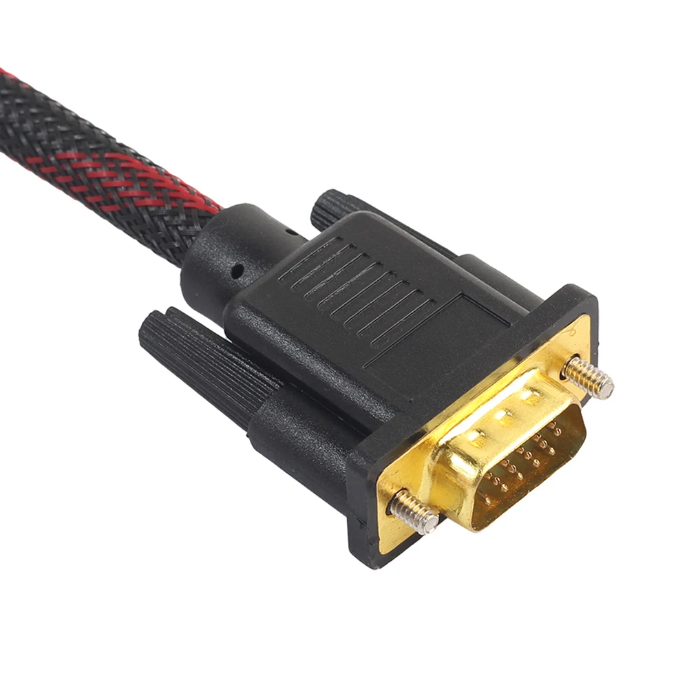 1,4 м DVI штекер на VGA Мужской DVI-I кабель 24+ 5 VGA поворотный кабель Соединительный кабель для DVI-I на VGA видео для HDTV DVD ноутбука