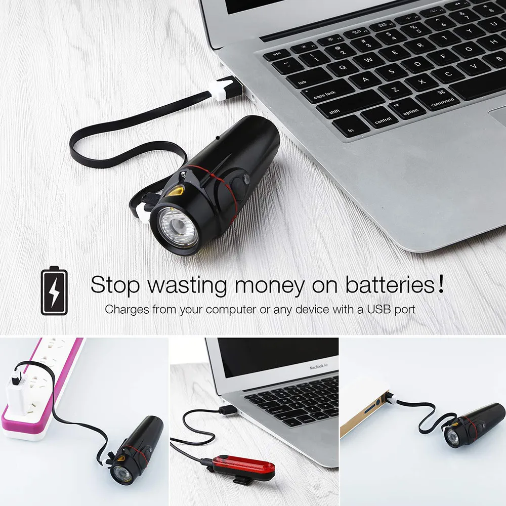 Высокий свет T6 светодиодный велосипедный фонарь USB перезаряжаемая велосипедная