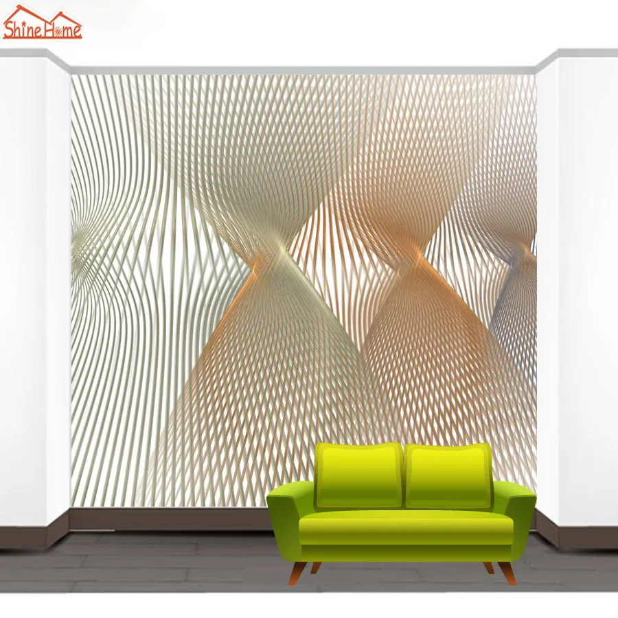 ShineHome-абстрактные линии космические обои для комнаты 3d фото стен 3 d гостиной