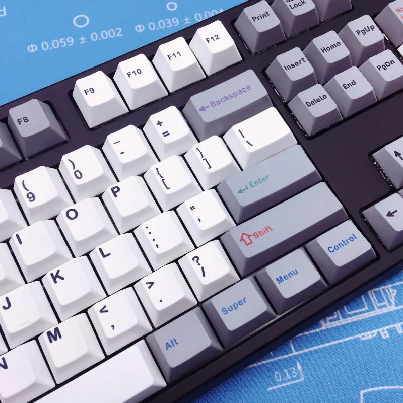 Ретро Keycap полный набор DYE Sub новинки PBT Keycap механическая клавиатура PBT Вишневый профиль Новинка Keycap