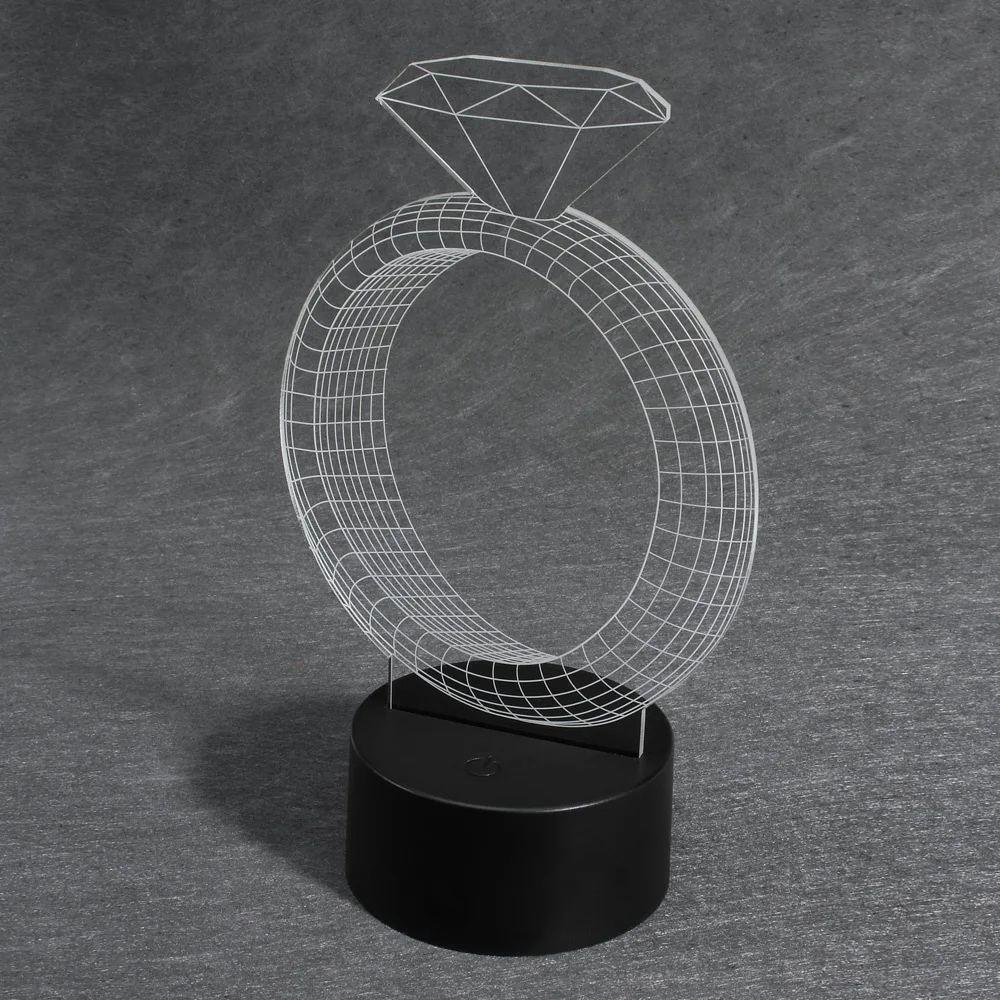 Внешний аккумулятор светодиодный Usb 3d лампа беспроводные осветительные приборы