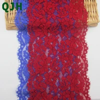 newest 19 5cm warp knitting elastic stretch eyelash lace trim 1 yard nylon yarn net ribbon for diy hand wedding dressunderwear