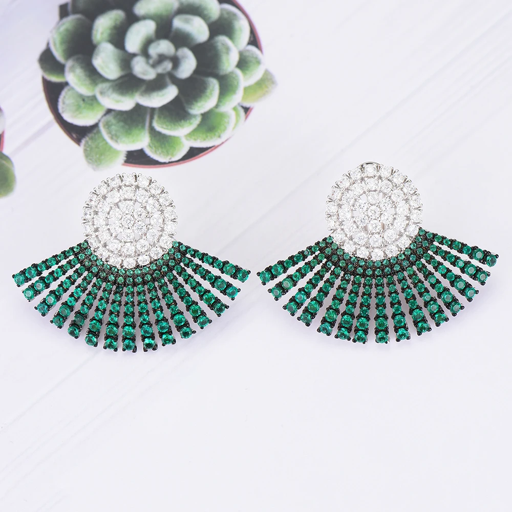 Missvikki boucle d'oreille femme, серьги с натуральным цирконием, блестящие серьги оригинального дизайна, женские аксессуары