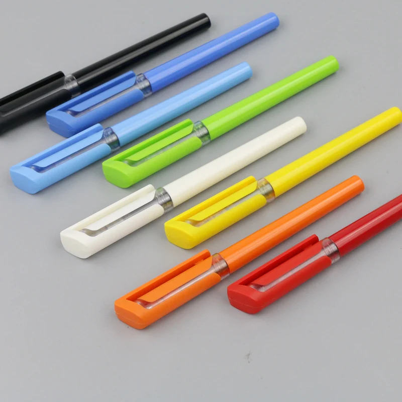 500 pcs/lot Gel Pen Capped Snap-On Advertising gift pen custom with logo | Pens
