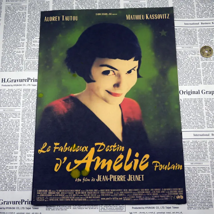 Amelie/постер классического французского фильма/ностальгия/постер из крафт-бумаги