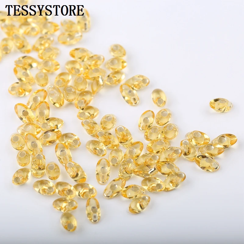 Высококачественные стеклянные бусины 4*7 мм 10 г/лот цветные с одним отверстием для