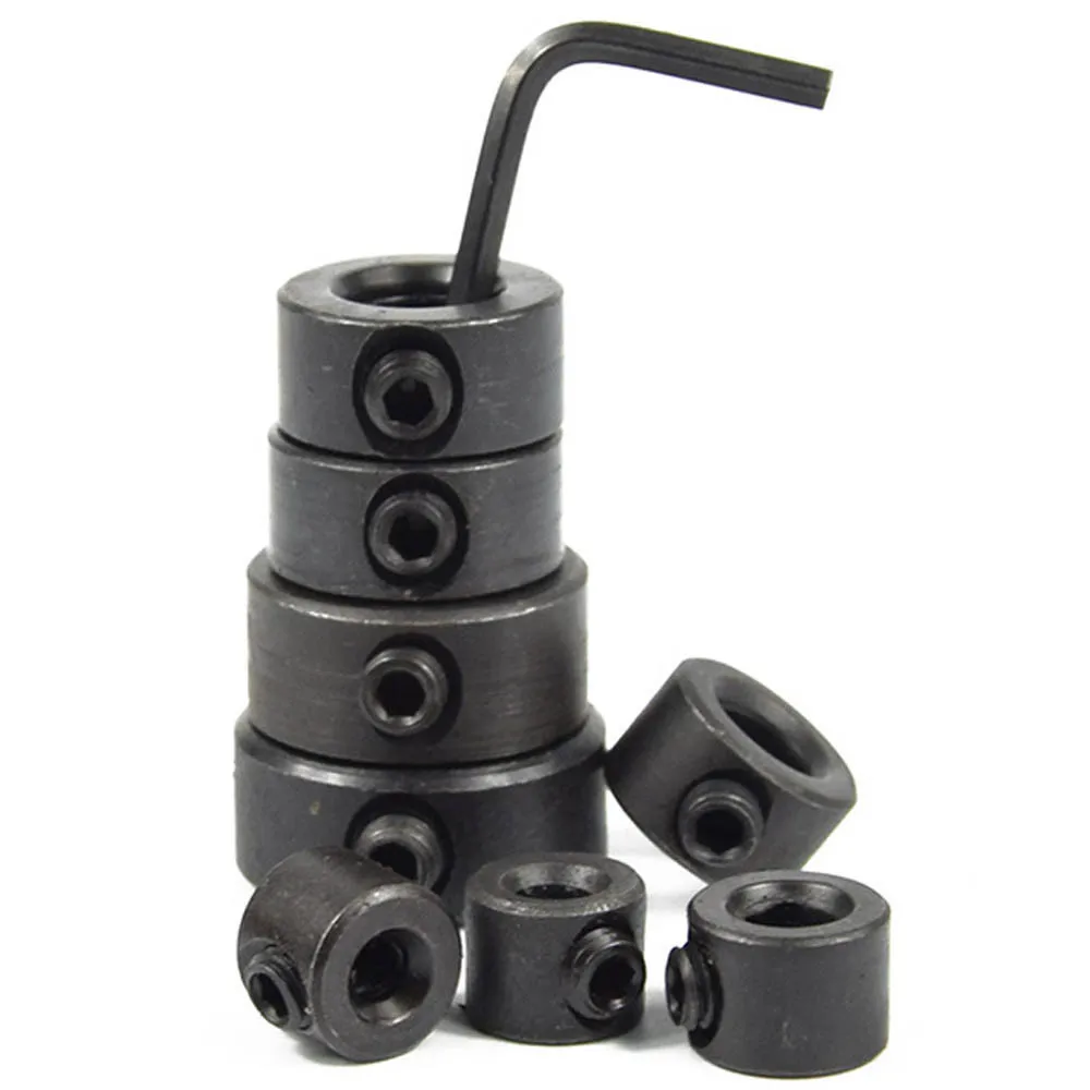 

8pcs/set 3-12mm Drill Bit Tools Depth Stop Collar Ring Positioner Spacing Ring Locator Woodworking Tools With Hex Wrench @Q