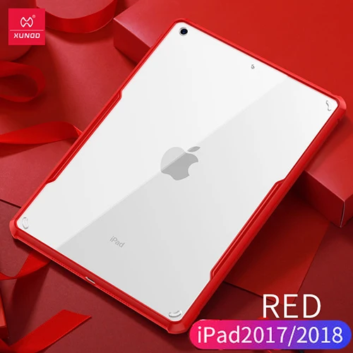 Red-iPad 2017 2018 Для iPad / Pro 11 12,9 air 2 9,7 air 3 10,5 дюймов для iPad Mini 1 2 3 4 5 XUNDD акрил+ защитный чехол на заднюю панель из полиуретана планшетный чехол Крышка - Цвет: Red-iPad 2017 2018