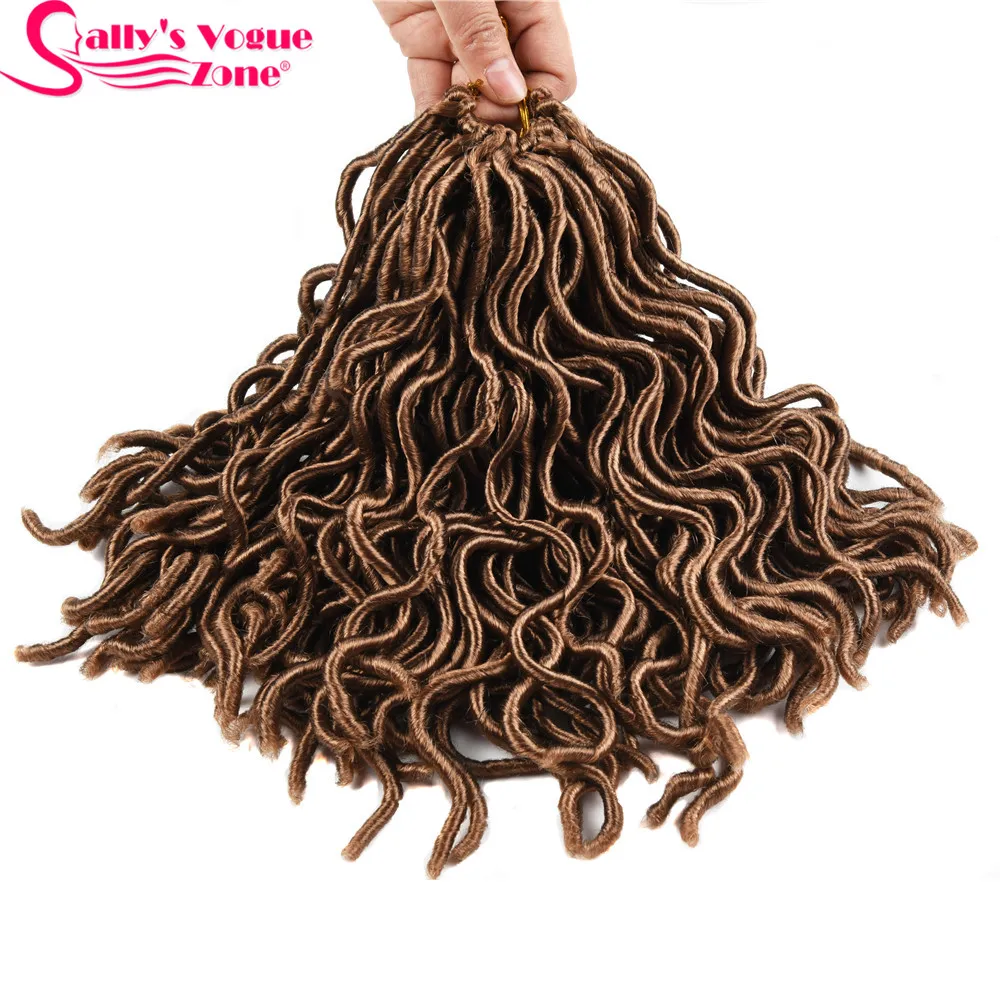 1 упаковка 24 пряди/упаковка 1" 18" 8 цветов Sallyhair крючком косы для наращивания волос замки для черных женщин синтетические Faux locs Curly