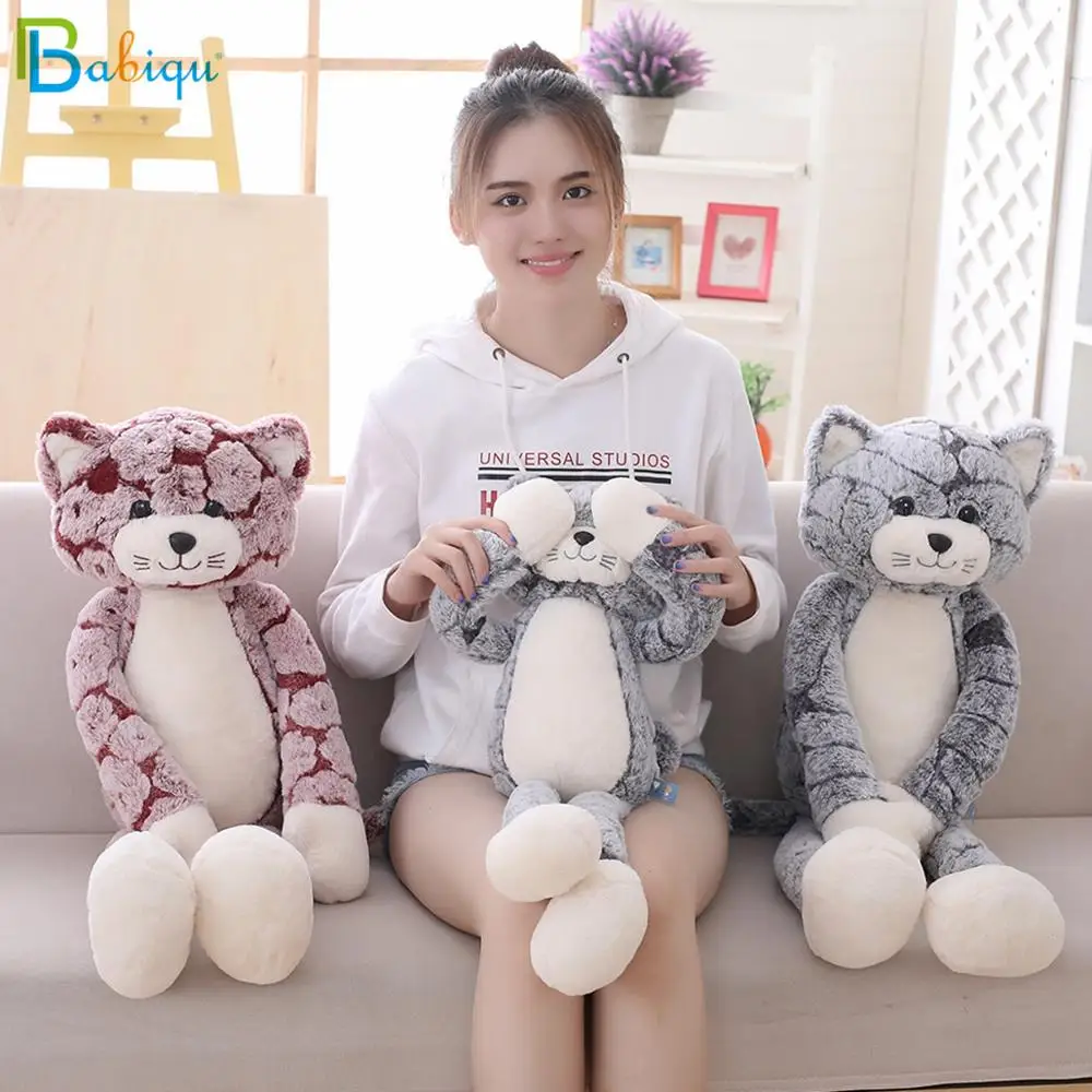 

Lovely Anime Cat Doll 90cm Kawaii Cat Plush Toy Stuffed Black Gray Cat Toys Birthday Gift for Children Lovely Brinquedos