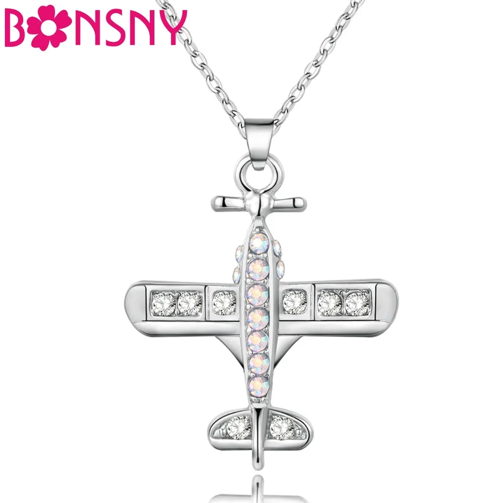 Ожерелье с подвеской Bonsny из сплава искусственным бриллиантом |