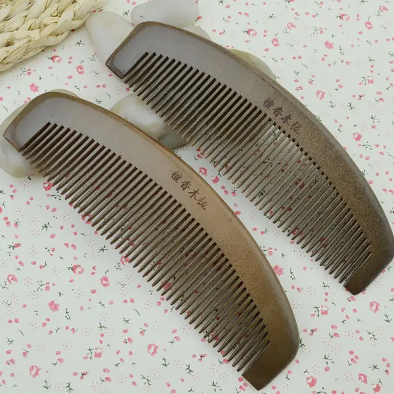 

1Pcs Handmade Wooden Sandalwood Wide Tooth Wood Comb Natural Head Massager Hair Combs High Quality