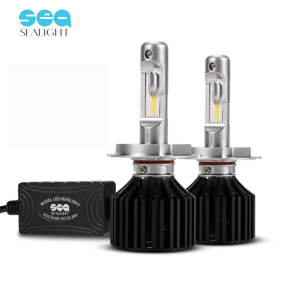 SEALIGHT H4/9003/HB2 LED Car Headlight Bulbs Styling 90W 12000LM Auto Headlamp Hi/Lo Beam Kit 6000k White | Автомобили и