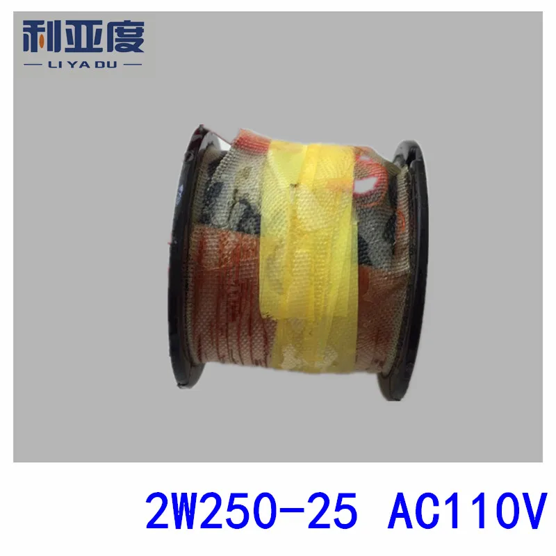 2W250 25 AC110V медный тепловой водяной клапан Соленоидный катушки пневматические