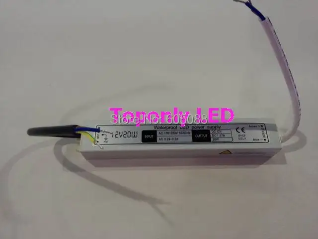 

DC12/24v 20w led power supply,ip67 waterproof aluminum shell led light driver CE&ROHS,life>50,000hours,100pcs/lot free shipping