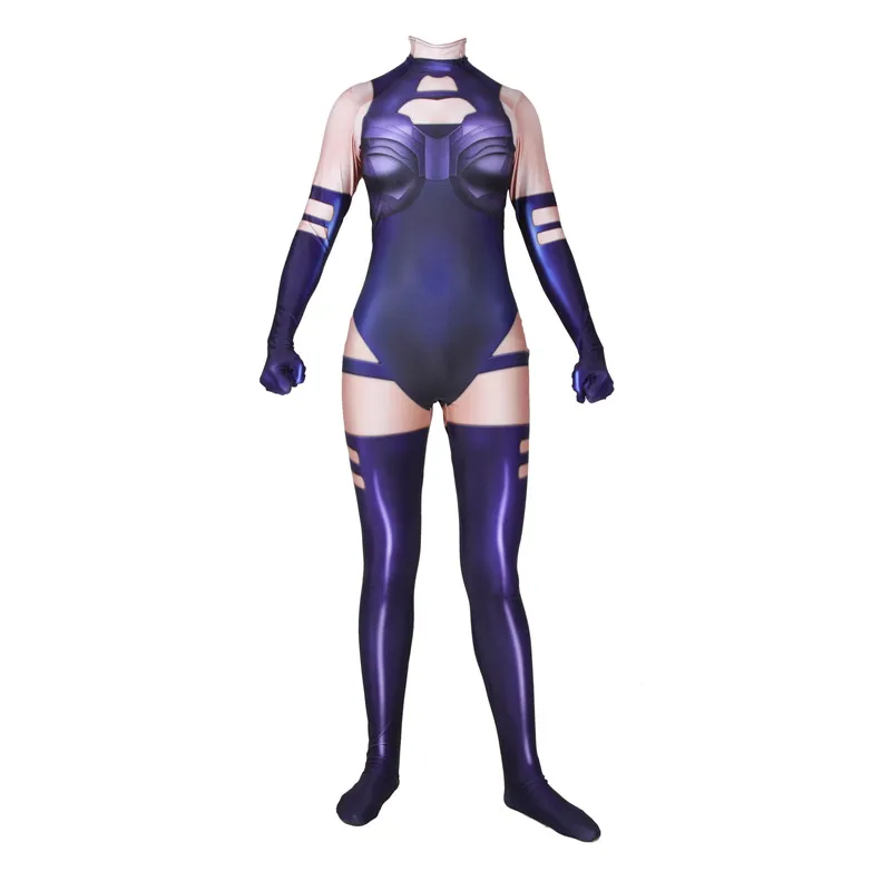 Костюм Икс-мен для косплея, серый, джинсовый, Китти, прайд, Psylocke, костюм супергероев, Zentai, боди, костюм, Комбинезоны для женщин, детей на Хэллоуин