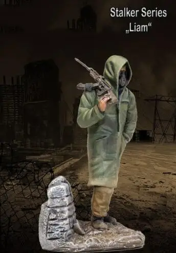 Фигурка сталкера из неокрашенной смолы в масштабе 1/35 фигурка Лиама ГК|Наборы для