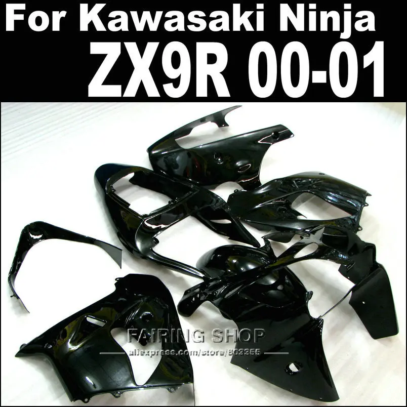Обтекатели Abs black 2000 2001 00 01 zx9r для Kawasaki Ninja высокого качества + 7 бесплатных подарков