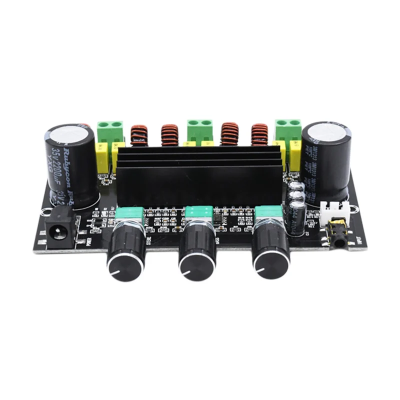 XH-M573 TPA3116D2 80W + 100W 2 1 Channel TPA3116 цифровой усилитель мощности | Электроника