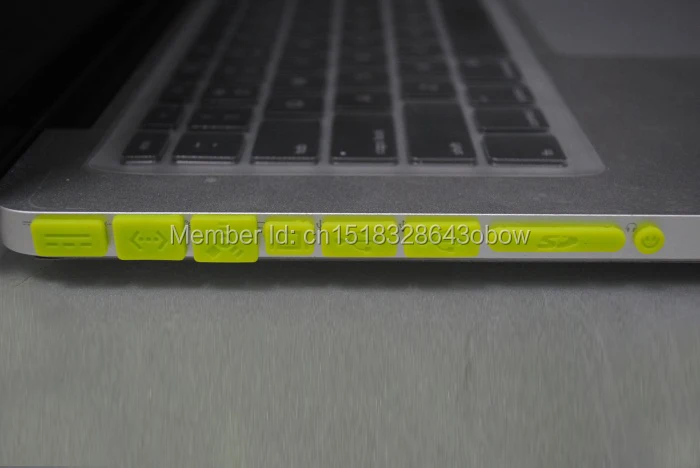 Силиконовая Пылезащитная пробка цветная резиновая заглушка для Macbook Pro 13 15 дюймов