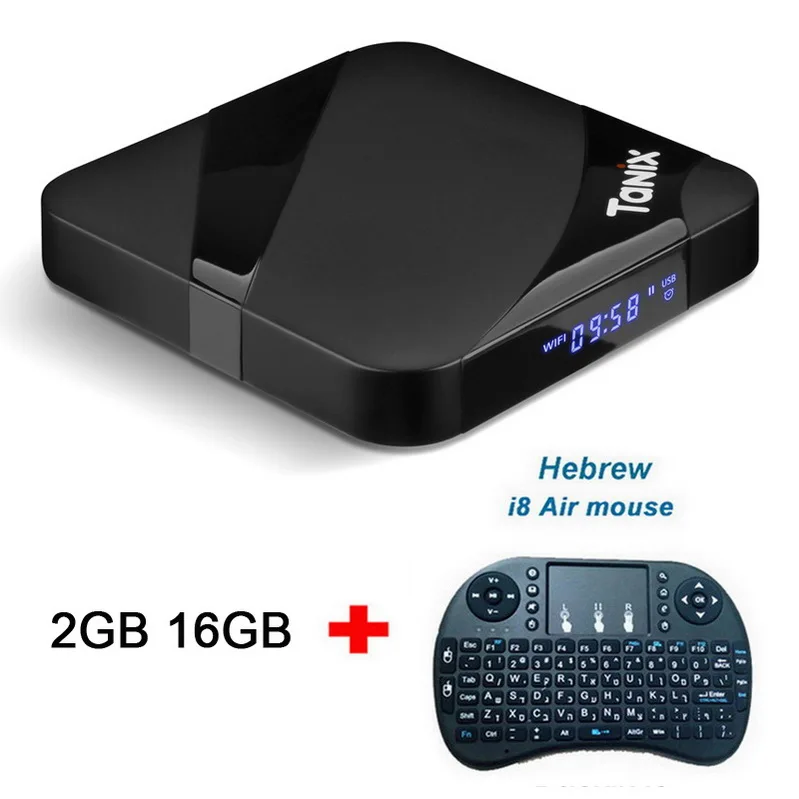 2 16G add Herbrew i8 Tanix TX3 Max ТВ приставка Android 7,1 Amlogic S905W с новым ALICE UX 2 Гб 16 Гб ТВ приставка 2,4G Wifi BT4.1 Смарт медиаплеер X96mini - Цвет: 2 16G add Herbrew i8