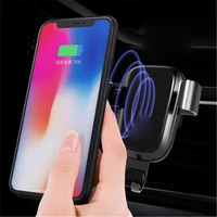 car mount qi wireless charger for iphone x88plus quick charge fast wireless charging pad car holder stand for samsung s9 s8 s7
